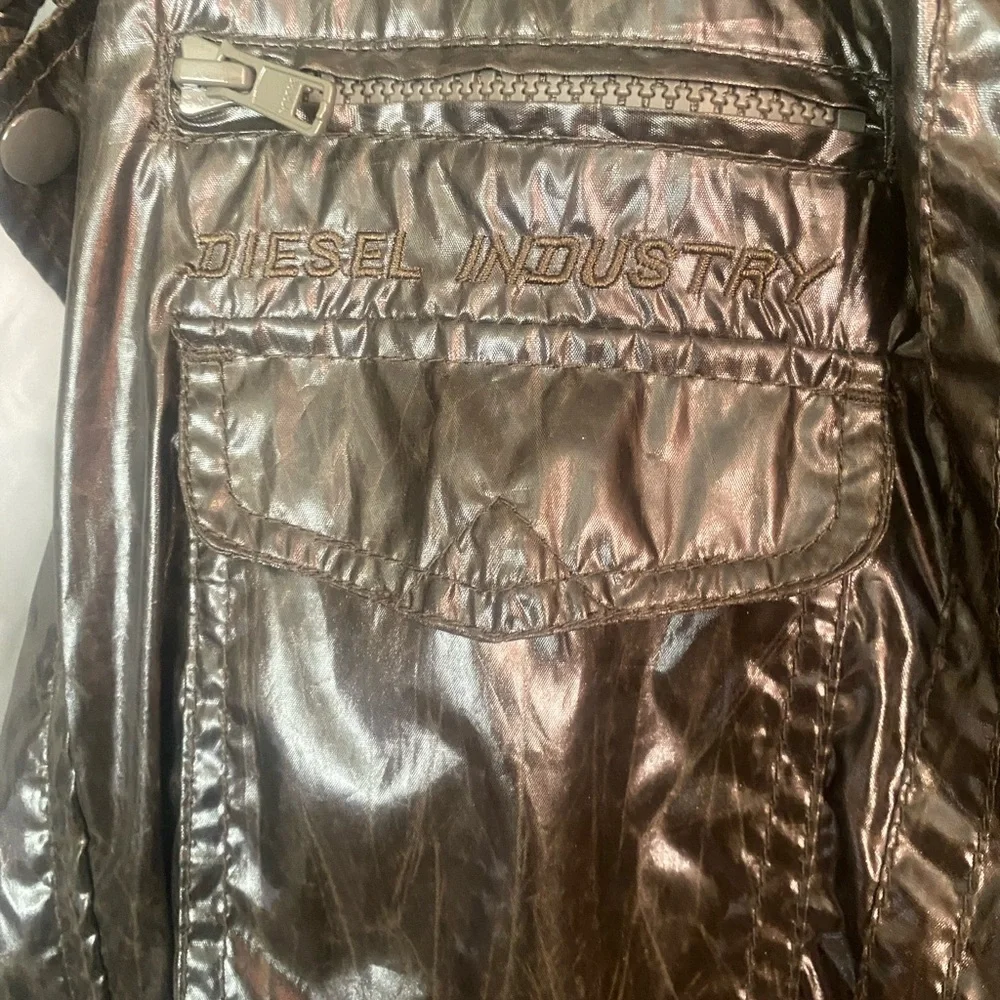 Diesel Shiny Black Jacket - Picture 5 of 6